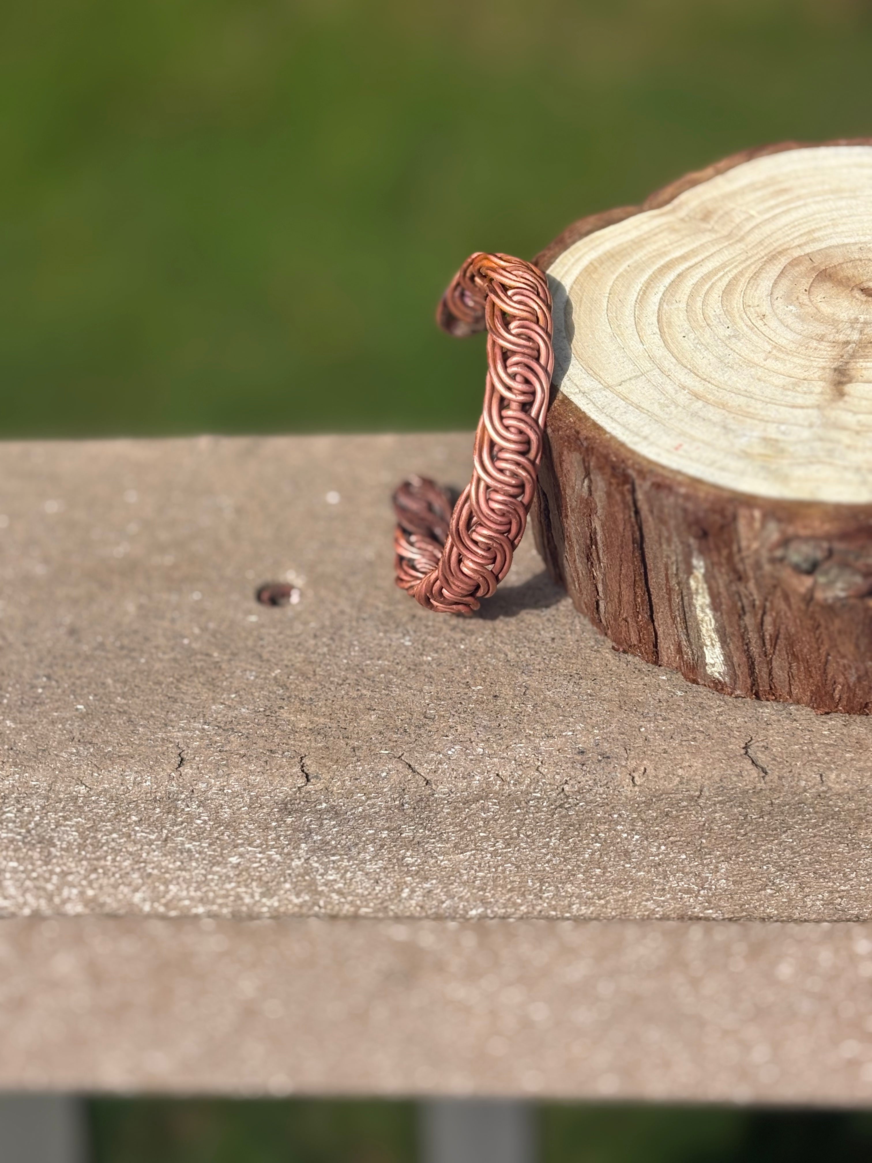 ￼ double braid copper bracelet